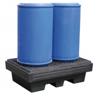 Recycled Polyethylene sump pallet for 2 drums